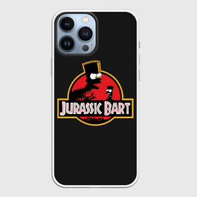 Чехол для iPhone 13 Pro Max с принтом Jurassic Bart в Рязани,  |  | Тематика изображения на принте: bart | dinosour | simpsons | the simpson | барт | динозавр | мульт | мультфильм | парк юрского периода | симпсоны