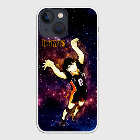 Чехол для iPhone 13 mini с принтом Космический Тобио Кагеяма Haikyuu в Рязани,  |  | 9 номер | anime | haikyu | haikyuu | king of the court | manga | аниме | волейбол | волейбольный клуб | звезды | кагеяма | король | король площадки | космос | манга | мяч | старшая карасуно | тобио | хаику | хаикую