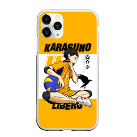 Чехол для iPhone 11 Pro Max матовый с принтом Юу Нишиноя из Карасуно Haikyu!! в Рязани, Силикон |  | Тематика изображения на принте: 4 номер | anime | haikyu | haikyuu | karasuno | manga | аниме | божественный хранитель карасуно | волейбол | волейбольный клуб | карасуно | манга | ноя сан | саеко | старшая школа | супер либеро | хаику | хаикую | юу чан