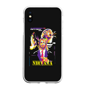 Чехол для iPhone XS Max матовый с принтом Kurt Cobain в Рязани, Силикон | Область печати: задняя сторона чехла, без боковых панелей | alternative | kurt cobain | metall | music | nirvana | rock | альтернатива | курт кобейн | курт кобэйн | металл | музыка | нирвана | нирванна | рок