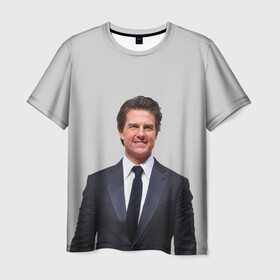 Мужская футболка 3D с принтом Tom Kryz в Рязани, 100% полиэфир | прямой крой, круглый вырез горловины, длина до линии бедер | tomcruise | знаменитостьтомкруз | том круз | томкрузактер
