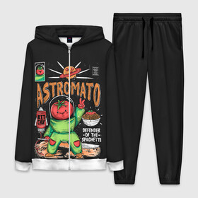 Женский костюм 3D с принтом Astromato в Рязани,  |  | alive | astronaut | defender | food | galaxy | ketchup | monster | moon | pizza | planet | space | spaghetti | tomato | vegetable | астронавт | галактика | еда | живая | живой | защитник | кетчуп | космос | луна | монстр | овощ | пицца | планета | помидор