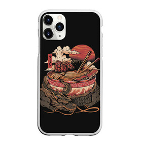 Чехол для iPhone 11 Pro матовый с принтом Ramen Protector в Рязани, Силикон |  | chinese | clouds | dawn | defender | dragon | fire breathing | japan | monster | protector | ramen | reptile | sticks | sunset | дракон | закат | защитник | китайский | монстр | облака | огнедышащий | палочки | рамен | рамэн | рассвет | япония