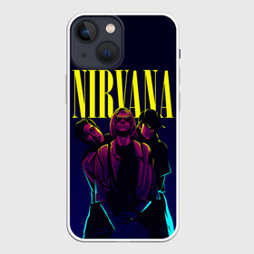 Чехол для iPhone 13 mini с принтом Nirvana Neon в Рязани,  |  | alternative | kurt cobain | metall | music | nirvana | rock | альтернатива | курт кобейн | курт кобэйн | металл | музыка | нирвана | нирванна | рок