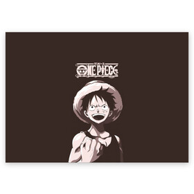 Поздравительная открытка с принтом One Piece | Манки Д. Луффи в Рязани, 100% бумага | плотность бумаги 280 г/м2, матовая, на обратной стороне линовка и место для марки
 | anime | manga | monkey d. luffy | one piece | аниме | большой куш | ван пис | вон пис | капитан | король пиратов | луси | луфи | луффи | луффи но уми | луффи таро | манга | манки д. луффи | мугивара | пират | пятый император