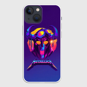 Чехол для iPhone 13 mini с принтом Metallica Neon в Рязани,  |  | alternative | metalica | metall | metallica | music | rock | альтернатива | джеймс хэтфилд | металика | металл | металлика | музыка | рок