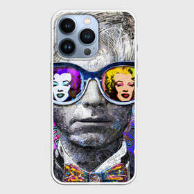 Чехол для iPhone 13 Pro с принтом Andy Warhol (Энди Уорхол) в Рязани,  |  | Тематика изображения на принте: andy warhol | warhol | бабочка | берюзовая | бирюзовая мэрилин | галстук бабочка | картина | мерелин | мерлин | мэрелин | мэрилин | очки | портрет | уорхол | энди уорхол | эндрю уорхол