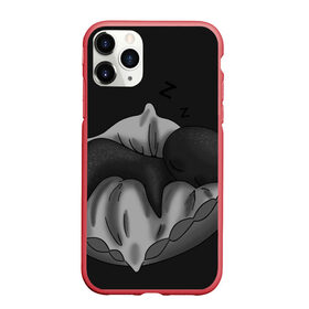 Чехол для iPhone 11 Pro Max матовый с принтом Сплюха в Рязани, Силикон |  | black | dark | dream | gothic | gray | monochrome | mork2028 | night | shadow | sleep | white | готический | монохромный | морк2028 | ночь | серый | сон | спящий | тень | тьма | чёрно белый