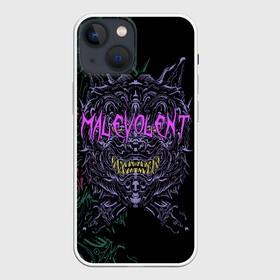 Чехол для iPhone 13 mini с принтом MALEVOLENT   ANGRY DOG в Рязани,  |  | angry dog | готический | дог | животные | зверь | злая собака | зубы | клыки | монстр | оскал | пасть | пес | челюсть