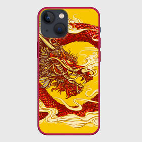 Чехол для iPhone 13 mini с принтом Китайский Дракон, China Dragon в Рязани,  |  | chinese dragon | dhina dragon | dragon | азиатский дракон | восточный дракон | дракон | китайские драконы | китайский дракон | красный дракон | традиционный китайский дракон | японский дракон