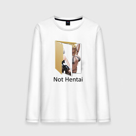 Мужской лонгслив хлопок с принтом Not Hentai в Рязани, 100% хлопок |  | ahegao | anime | love anime | manga | senpai | аниме | ахегао | забавный | любителю аниме | люблю аниме | мем | обман | папка | папка на компьютере | прикол | рабочий стол | с юмором | семпай | сенпай | тяночка | 