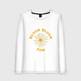 Женский лонгслив хлопок с принтом THE BOYZ Bloom Bloom Pow Cute  в Рязани, 100% хлопок |  | 3racha | bts | bts idol | drake | exid hot pink | ikon | kpop | sleepy baby wolf | stay gold | the boyz bloom bloom pow cute retro lyrics | кейпоп | корейская музыка | корея | кпоп | поп