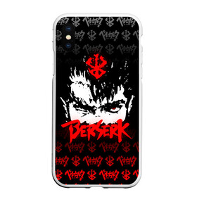 Чехол для iPhone XS Max матовый с принтом BERSERK (ЛОГО) в Рязани, Силикон | Область печати: задняя сторона чехла, без боковых панелей | anime | berserk | manga | аниме | берсерк | гатс | манга | череп