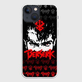 Чехол для iPhone 13 mini с принтом BERSERK (ЛОГО) в Рязани,  |  | anime | berserk | manga | аниме | берсерк | гатс | манга | череп