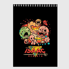 Скетчбук с принтом Isaac Rebirth в Рязани, 100% бумага
 | 48 листов, плотность листов — 100 г/м2, плотность картонной обложки — 250 г/м2. Листы скреплены сверху удобной пружинной спиралью | binding | game | games | hell | isaac | the binding of isaac | ад | жертвоприношение исаака | игра | игры | исаак