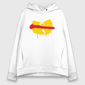 Женское худи Oversize хлопок с принтом Wu-Tang Check в Рязани, френч-терри — 70% хлопок, 30% полиэстер. Мягкий теплый начес внутри —100% хлопок | боковые карманы, эластичные манжеты и нижняя кромка, капюшон на магнитной кнопке | Тематика изображения на принте: black | cream | gza | hip hop | method man | music | new york | odb | old school | rap | rza | wu tang | wu tang clan | аудио | винил | ву тэнг | граффити | диджей | кассета | микрофон | музыка | нью йорк | пластинка | рэп | рэпер | хип хоп