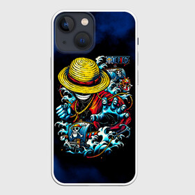 Чехол для iPhone 13 mini с принтом Луффи пират Соломенной Шляпы в Рязани,  |  | anime | manga | monkey d. luffy | one piece | аниме | большой куш | ван пис | вон пис | капитан | король пиратов | луси | луфи | луффи | луффи но уми | луффи таро | манга | манки д. луффи | монки | мугивара | пират