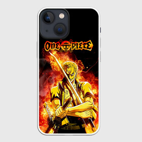 Чехол для iPhone 13 mini с принтом Зоро в огне | One Piece. Большой куш в Рязани,  |  | anime | manga | one piece | zoro roronoa | аниме | большой куш | ван пис | великий флот | вон пис | зородзюро | король пиратов | манга | мечник | охотник за головами | охотник на пиратов | пират