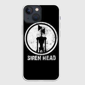 Чехол для iPhone 13 mini с принтом СИРЕНОГОЛОВЫЙ ЧБ в Рязани,  |  | siren head | игра | монстр | сиреноголовый | существо | хоррор