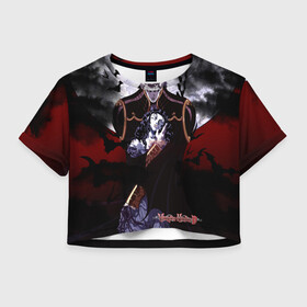Женская футболка Crop-top 3D с принтом Ди: Охотник на вампиров в Рязани, 100% полиэстер | круглая горловина, длина футболки до линии талии, рукава с отворотами | вампир | граф | дампир | ди | магнус ли | наёмник | охотник