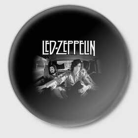 Значок с принтом Led Zeppelin в Рязани,  металл | круглая форма, металлическая застежка в виде булавки | Тематика изображения на принте: british | england | folk | hardcore | hardrock | led zeppelin | metal | music | punk | retro | rock | usa | гранж | джимми пейдж | лед цеппелин | метал | музыка | панк | ретро | роберт плант | рок | сша | фолк