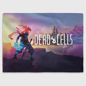 Плед 3D с принтом Dead Cells landscape в Рязани, 100% полиэстер | закругленные углы, все края обработаны. Ткань не мнется и не растягивается | Тематика изображения на принте: cell | cells | dead | dead cells | game | gamer | games | metroidvania | roguelike | игра | игры