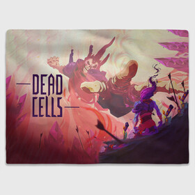 Плед 3D с принтом Battle Dead Cells в Рязани, 100% полиэстер | закругленные углы, все края обработаны. Ткань не мнется и не растягивается | Тематика изображения на принте: cell | cells | dead | dead cells | game | gamer | games | metroidvania | roguelike | игра | игры