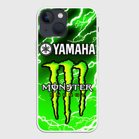 Чехол для iPhone 13 mini с принтом YAMAHA X MONSTER   SPORT в Рязани,  |  | monster energy | motorcycle | yamaha | yzf r6 | байк | байкер | зеленый | монстер | мотоспорт | мототехника | мотоцикл | мотоциклист | скутер | энергетик. | ямаха