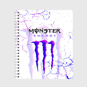 Тетрадь с принтом MONSTER ENERGY / МОНСТЕР в Рязани, 100% бумага | 48 листов, плотность листов — 60 г/м2, плотность картонной обложки — 250 г/м2. Листы скреплены сбоку удобной пружинной спиралью. Уголки страниц и обложки скругленные. Цвет линий — светло-серый
 | monster energy | motorcycle | racing. | sport | sportcar | авто | байк | байкер | гонки | зеленый | монстер | мотоспорт | мототехника | мотоцикл | мотоциклист | скутер | спорткар | энергетик