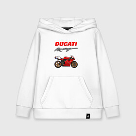 Детская толстовка хлопок с принтом DUCATI / ДУКАТИ / MOTOSPORT в Рязани, 100% хлопок | Круглый горловой вырез, эластичные манжеты, пояс, капюшен | ducati | motorcycle | motosport | racing | speed | sport | байк. | гонки | двигатель | дукати | мото | мотокросс | мотоспорт | мототриал | мотоцикл | скорость | спорт