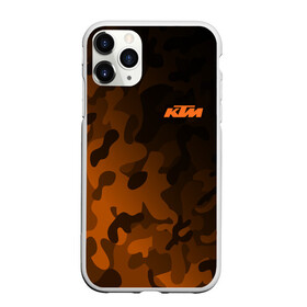 Чехол для iPhone 11 Pro матовый с принтом KTM | КТМ CAMO RACING в Рязани, Силикон |  | enduro | ktm | moto | moto sport | motocycle | orange | sportmotorcycle | ктм | мото | мото спорт | мотоспорт | оранжевый | спорт мото