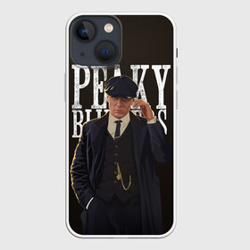 Чехол для iPhone 13 mini с принтом Томас Шелби лидер ОК в Рязани,  |  | cillian murphy | final season | gangster | peaky blinders | thomas shelby | tommy | бандит | гангстер | острые козырьки | сериалы | томас шелби | томми | финальный сезон