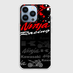 Чехол для iPhone 13 Pro с принтом KAWASAKI NINJA   NINJA RACING в Рязани,  |  | kawasaki | motorcycle | motosport | ninja | racing | speed | sport | байк | гонки | двигатель | кавасаки | мото | мотокросс | мотоспорт | мототриал | мотоцикл | нинзя. | скорость | спорт