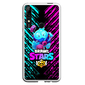 Чехол для Honor P Smart Z с принтом BRAWL STARS SQUEAK: СКВИК. в Рязани, Силикон | Область печати: задняя сторона чехла, без боковых панелей | brawl stars | leon | sally leon | shark | werewolf leon | акула | бравл старс | оборотень | сквик squeak