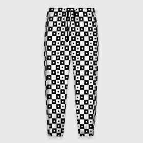Мужские брюки 3D с принтом ШАХМАТНАЯ КЛЕТКА В ГОРОШЕК в Рязани, 100% полиэстер | манжеты по низу, эластичный пояс регулируется шнурком, по бокам два кармана без застежек, внутренняя часть кармана из мелкой сетки | abstraction | geometry | hexagon | neon | paints | stripes | texture | triangle | абстракция | брызги | геометрия | горошек | клетки | краски | круги | кубы | неон | соты | текстура | шахматная доска
