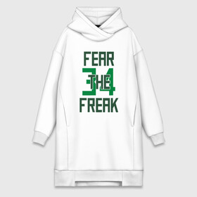 Платье-худи хлопок с принтом Fear The Freak 34 в Рязани,  |  | antetokounmpo | basketball | bucks | giannis | milwaukee | mvp | nba | sport | streetball | адетокумбо | бакс | баскетбол | игра | милуоки | мяч | нба | олень | спорт | стритбол | тренер | чемпион | янис