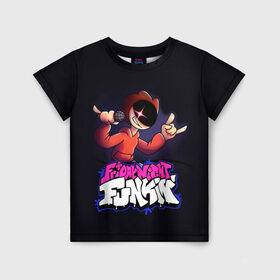 Детская футболка 3D с принтом Friday Night Funkin  Пико в Рязани, 100% гипоаллергенный полиэфир | прямой крой, круглый вырез горловины, длина до линии бедер, чуть спущенное плечо, ткань немного тянется | fnf | friday night funkin | pico | игра | пико | фридей найт фанкин