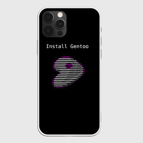 Чехол для iPhone 12 Pro с принтом Install Gentoo в Рязани, силикон | область печати: задняя сторона чехла, без боковых панелей | distro | gentoo | linux | programmer | генту | дистибутив | линух | программистам