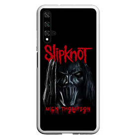 Чехол для Honor 20 с принтом MICK THOMPSON | SLIPKNOT | СЛИПКНОТ (Z) в Рязани, Силикон | Область печати: задняя сторона чехла, без боковых панелей | mick thompson | rock | slipknot | кейси джонс | мик томпсон | петля | рок | скользящий узел | слипкнот | тяжелый рок | удавка