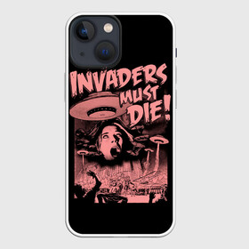 Чехол для iPhone 13 mini с принтом Invaders must die в Рязани,  |  | alternative | dj | electo | music | prodigy | альтернатива | музыка | продиджи | продижи | электроника