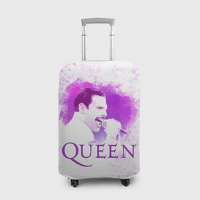 Чехол для чемодана 3D с принтом Freddie Mercury | Queen (Z) в Рязани, 86% полиэфир, 14% спандекс | двустороннее нанесение принта, прорези для ручек и колес | freddie mercury | music | queen | брайан мэй | глэм рок | джон дикон | квин | королева | музыка | поп рок | роджер тейлор | фредди меркьюри | хард рок