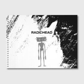 Альбом для рисования с принтом Radiohead | Радиохед (Z) в Рязани, 100% бумага
 | матовая бумага, плотность 200 мг. | radiohead | thomas edward yorke | альтернативный рок | арт рок | джонни гринвуд | инди рок | колин гринвуд | том йорк | фил селуэй | эд о’брайен | экспериментальный рок | электронная музыка