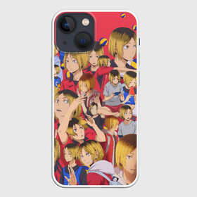 Чехол для iPhone 13 mini с принтом Kozume Kenma Pattern Color в Рязани,  |  | anime | haikyu | kozume kenma | аниме | волейбол | кенма | кенма козуме | клуб | козуме | козуме кенма | манга | некома | разыгрывающий | сеттер | хайкю