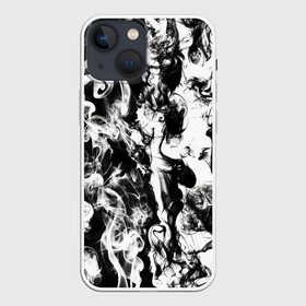 Чехол для iPhone 13 mini с принтом Dead water 3D. Мертвая вода 3Д в Рязани,  |  | 3d | 3д | dead | fire | flame | flames | pattern | water | whater | белый | вода | дым | дымка | камуфляж | ликвид | мертвая вода | огонь | паттерн | пламя | снег | текстура | черно белый | черный