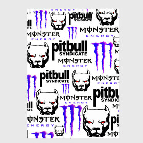 Скетчбук с принтом PITBULL SYNDICATE X MONSTER в Рязани, 100% бумага
 | 48 листов, плотность листов — 100 г/м2, плотность картонной обложки — 250 г/м2. Листы скреплены сверху удобной пружинной спиралью | games | monster energy | pitbull syndicate | игры | питбудь синдикат | питбуль | разработчик игр | собака | энергетик. | эрик давидыч