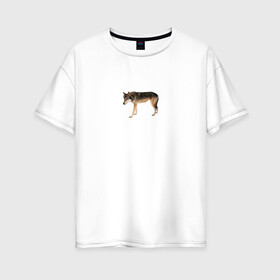 Женская футболка хлопок Oversize с принтом Цитаты волка в Рязани, 100% хлопок | свободный крой, круглый ворот, спущенный рукав, длина до линии бедер
 | auf | ауф | волк | волк мем | волчьи мемы | двач мем | мем | пикабу мем | цитата волка