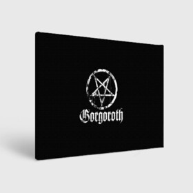 Холст прямоугольный с принтом Gorgoroth в Рязани, 100% ПВХ |  | blackmetal | gorgoroth | metal | rock | блэк метал | горгоротх | группы | рок | роцк