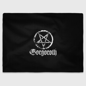 Плед 3D с принтом Gorgoroth в Рязани, 100% полиэстер | закругленные углы, все края обработаны. Ткань не мнется и не растягивается | blackmetal | gorgoroth | metal | rock | блэк метал | горгоротх | группы | рок | роцк