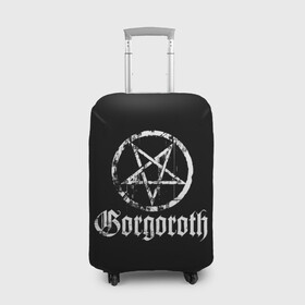 Чехол для чемодана 3D с принтом Gorgoroth в Рязани, 86% полиэфир, 14% спандекс | двустороннее нанесение принта, прорези для ручек и колес | blackmetal | gorgoroth | metal | rock | блэк метал | горгоротх | группы | рок | роцк