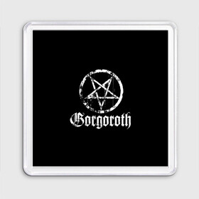 Магнит 55*55 с принтом Gorgoroth в Рязани, Пластик | Размер: 65*65 мм; Размер печати: 55*55 мм | blackmetal | gorgoroth | metal | rock | блэк метал | горгоротх | группы | рок | роцк